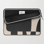 Modern Black And White Abstract Art 5 Laptop Sleeve Gallery Image 2