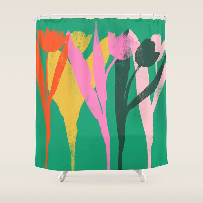 tulips 12 Shower Curtain Gallery Image 1