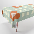 Blue and red floral check Tablecloth Gallery Image 1