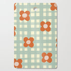Blue and red floral check Cutting Board Gallery Image 1