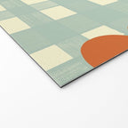 Blue and red floral check Welcome Mat Gallery Image 2
