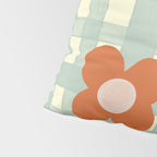 Blue and red floral check Pillow Sham Gallery Image 4