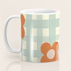 Blue and red floral check Coffee Mug Gallery Image 3