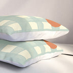 Blue and red floral check Pillow Sham Gallery Image 3