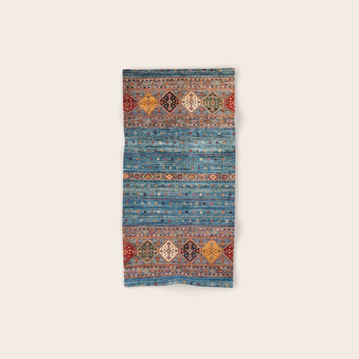 Traditional Vintage Moroccan Carpet Bath Towel Gallery Image 1