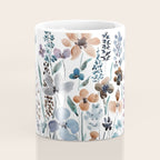 watercolor blue brown wildflower field  Coffee Mug Gallery Image 4