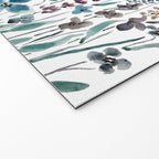 watercolor blue brown wildflower field  Welcome Mat Gallery Image 2