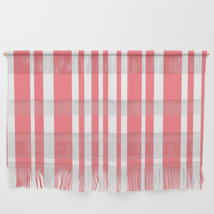 Classic Stripes XXXII - Coral Pink Wall Hanging Gallery Image 1