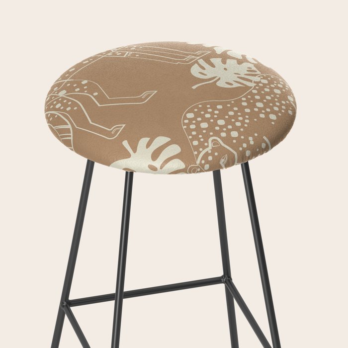 Cheetahs Monstera 1 Stool Gallery Image 2