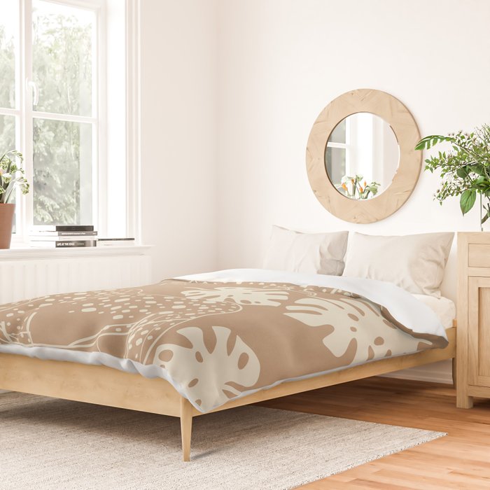 Cheetahs Monstera 1 Duvet Cover Gallery Image 2