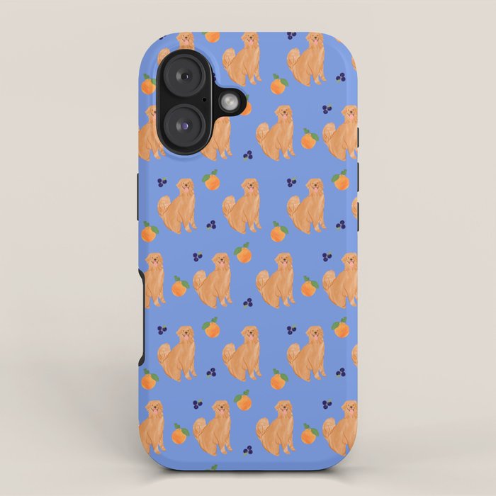 Golden Retriever and fruits iPhone Case Gallery Image 1