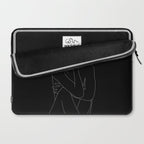 Nude figure illustration - Celina Black Laptop Sleeve Gallery Image 2