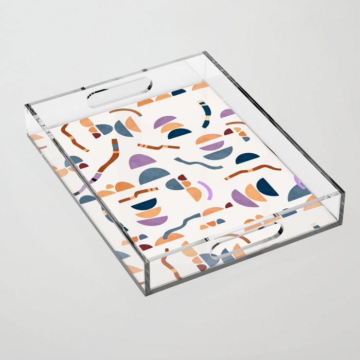Modern simple shapes C Acrylic Tray Gallery Image 1