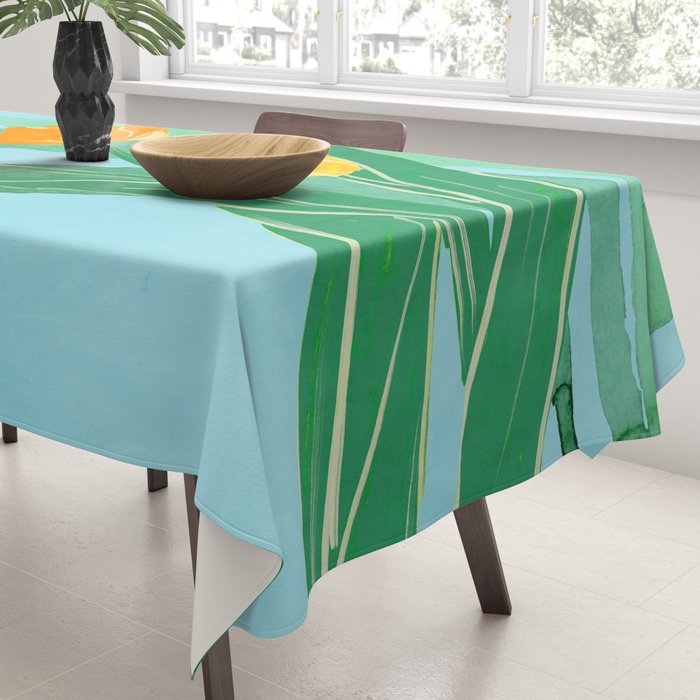Modern Art Flowers 20 Tablecloth Gallery Image 3