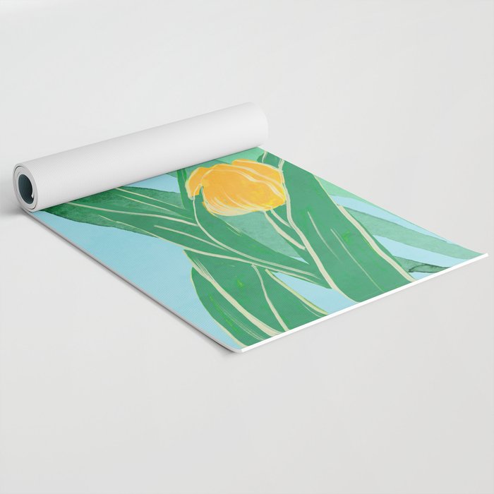 Modern Art Flowers 20 Yoga Mat Gallery Image 2