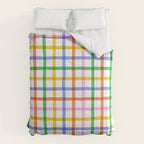 Colorful plaid line grid pattern Comforter Gallery Image 6