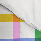 Colorful plaid line grid pattern Comforter Gallery Image 4