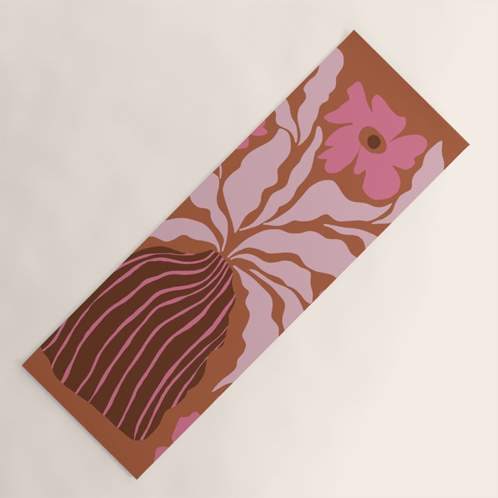 Mid-century blooming pot  Yoga Mat Gallery Image 1