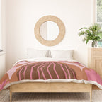 Mid-century blooming pot  Duvet Cover Gallery Image 3
