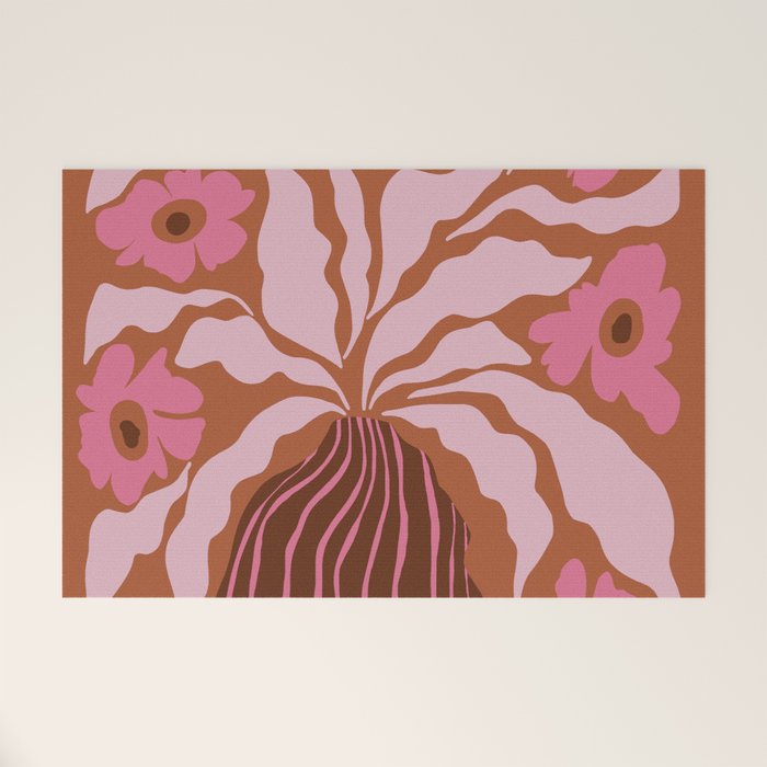 Mid-century blooming pot  Welcome Mat Gallery Image 1