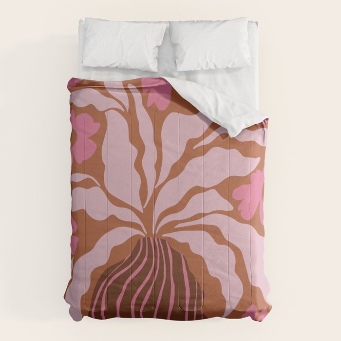 Mid-century blooming pot  Comforter Gallery Image 6