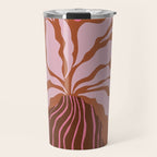 Mid-century blooming pot  Travel Mug Gallery Image 1