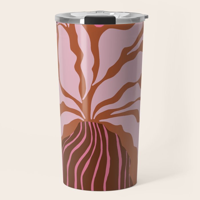 Mid-century blooming pot  Travel Mug Gallery Image 1