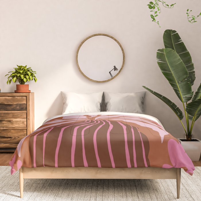 Mid-century blooming pot  Comforter Gallery Image 3