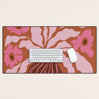 Mid-century blooming pot  Desk Mat Gallery Image 1