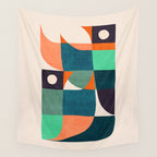 Two birds dancing Wall Tapestry Gallery Image 4