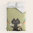Ray gun cat Comforter Gallery Image 6