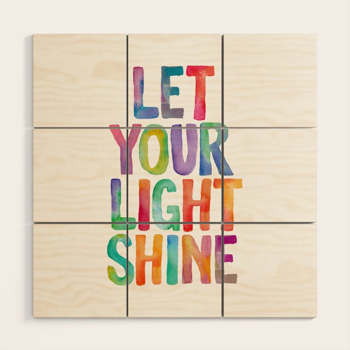 Let Your Light Shine Wood Wall Art Gallery Image 1