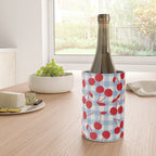 Red Cherries & Baby Blue Gingham Wine Chiller Gallery Image 4