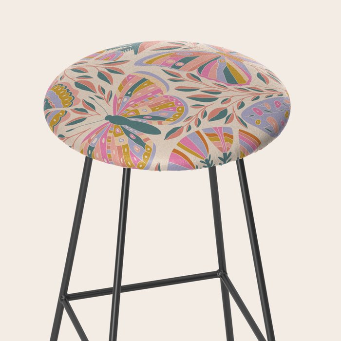 Colorful Butterflies - Art Print Stool Gallery Image 2