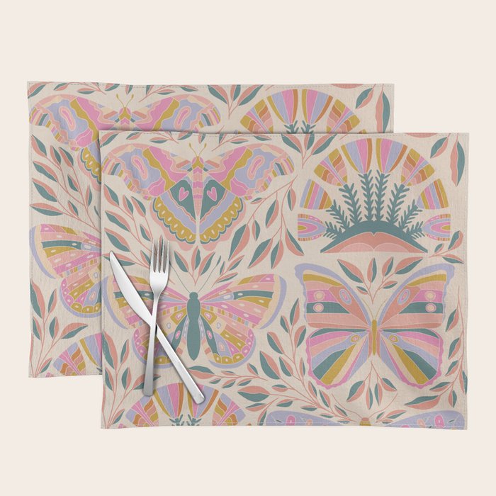Colorful Butterflies - Art Print Placemat Gallery Image 1