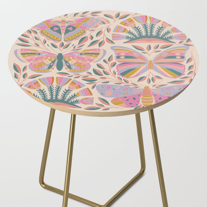 Colorful Butterflies - Art Print Side Table Gallery Image 2
