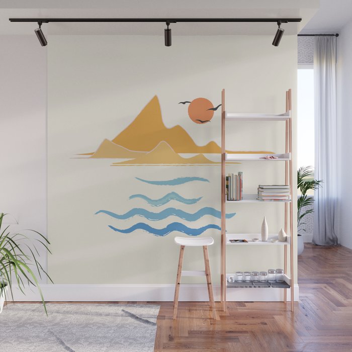 Minimalistic Summer III Wall Mural Gallery Image 1