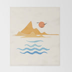 Minimalistic Summer III Throw Blanket Gallery Image 2