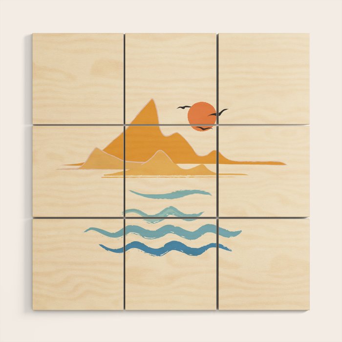 Minimalistic Summer III Wood Wall Art Gallery Image 1
