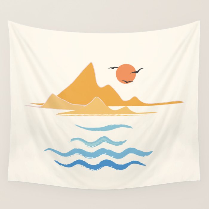 Minimalistic Summer III Wall Tapestry Gallery Image 4