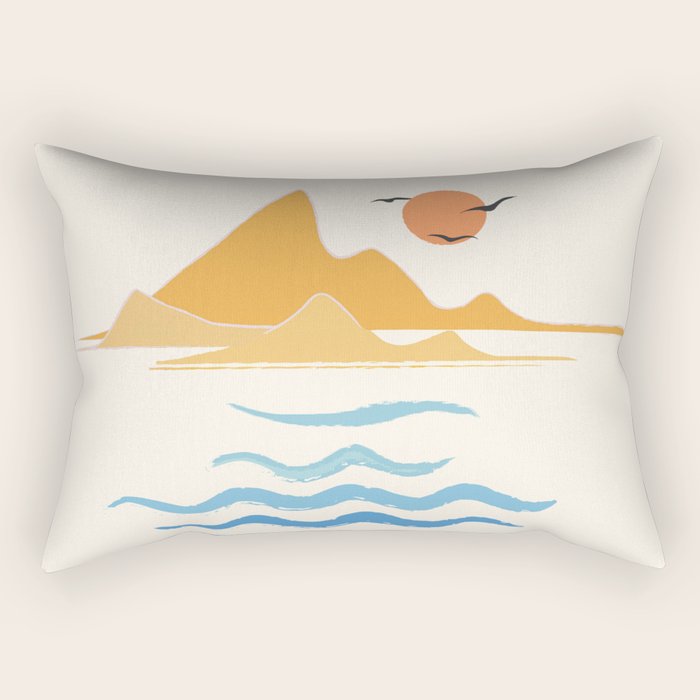 Minimalistic Summer III Rectangular Pillow Gallery Image 2