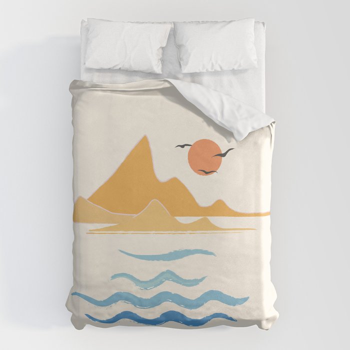 Minimalistic Summer III Duvet Cover Gallery Image 1