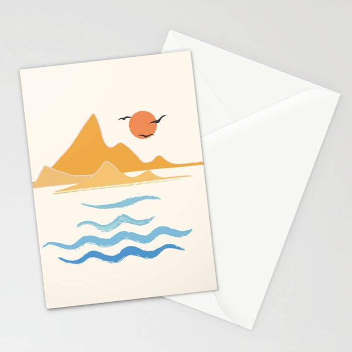 Minimalistic Summer III Stationery Card Gallery Image 2