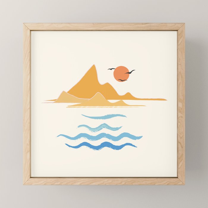 Minimalistic Summer III Mini Art Print Gallery Image 1