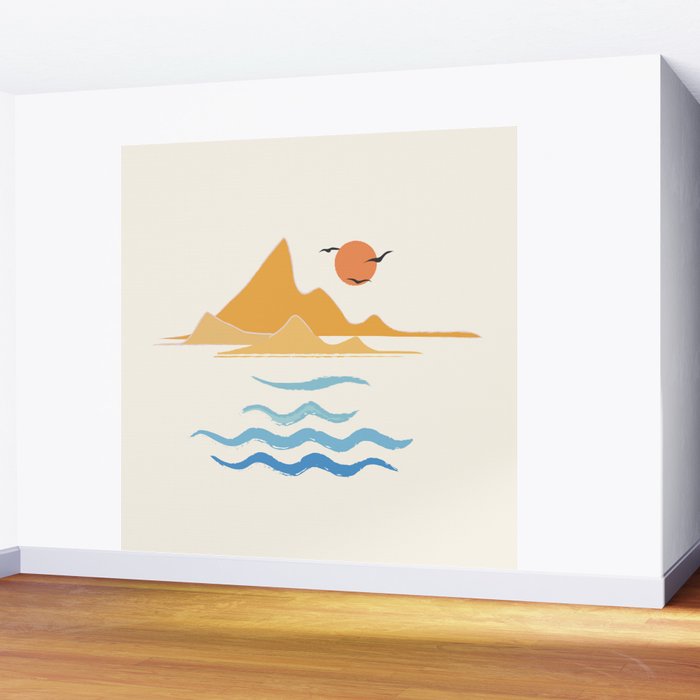 Minimalistic Summer III Wall Mural Gallery Image 2