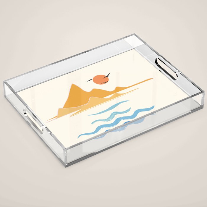 Minimalistic Summer III Acrylic Tray Gallery Image 1