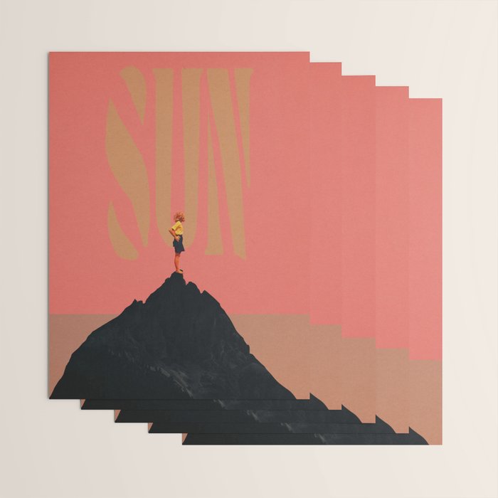 Pink Summer Sun Wrapping Paper Gallery Image 3