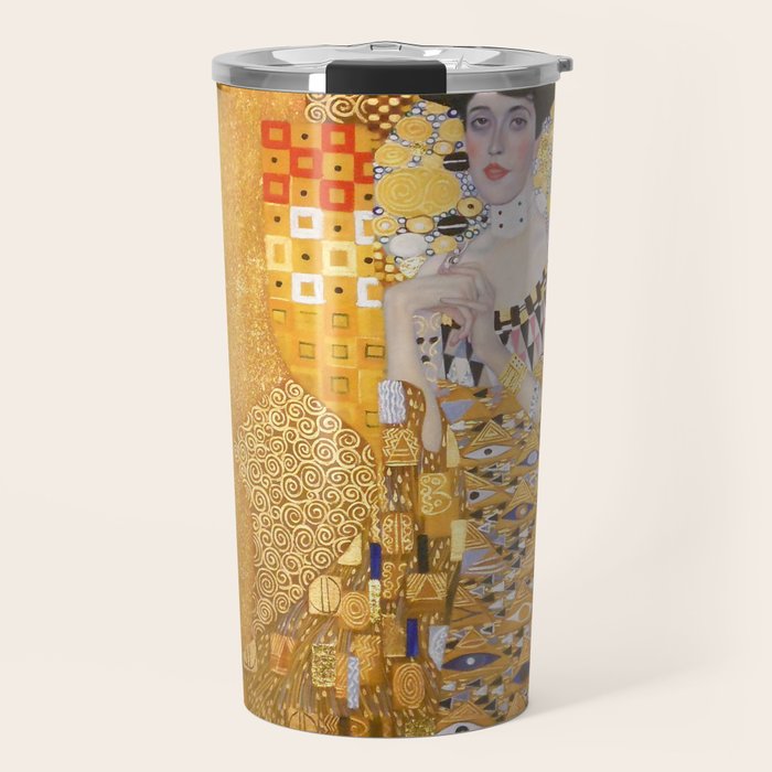 Gustav Klimt - The Woman in Gold Travel Mug Gallery Image 1