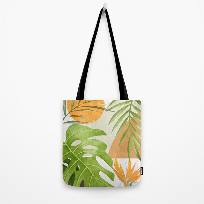 Abstract Art Tropical Leaves 20 Tote Bag Gallery Image 2