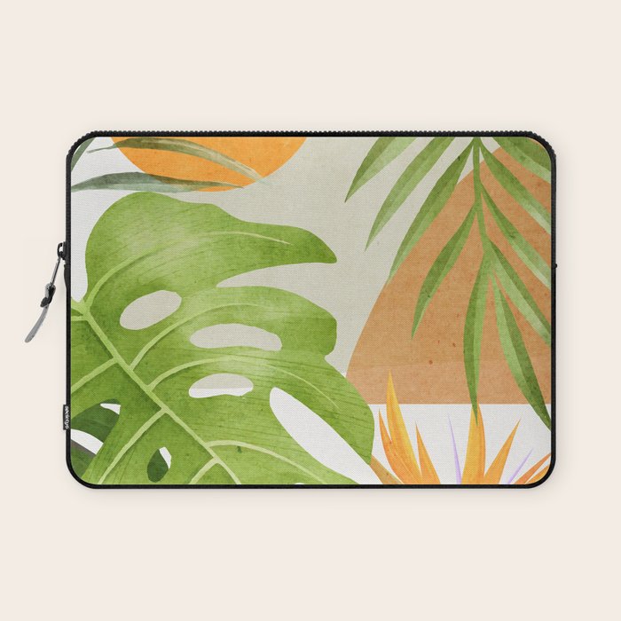Abstract Art Tropical Leaves 20 Laptop Sleeve Gallery Image 1